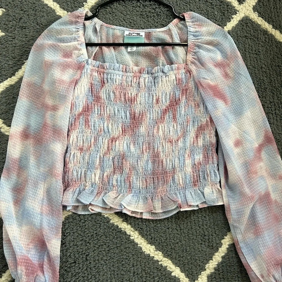 Future Collective Smocked Blouse - Picture 2 of 4